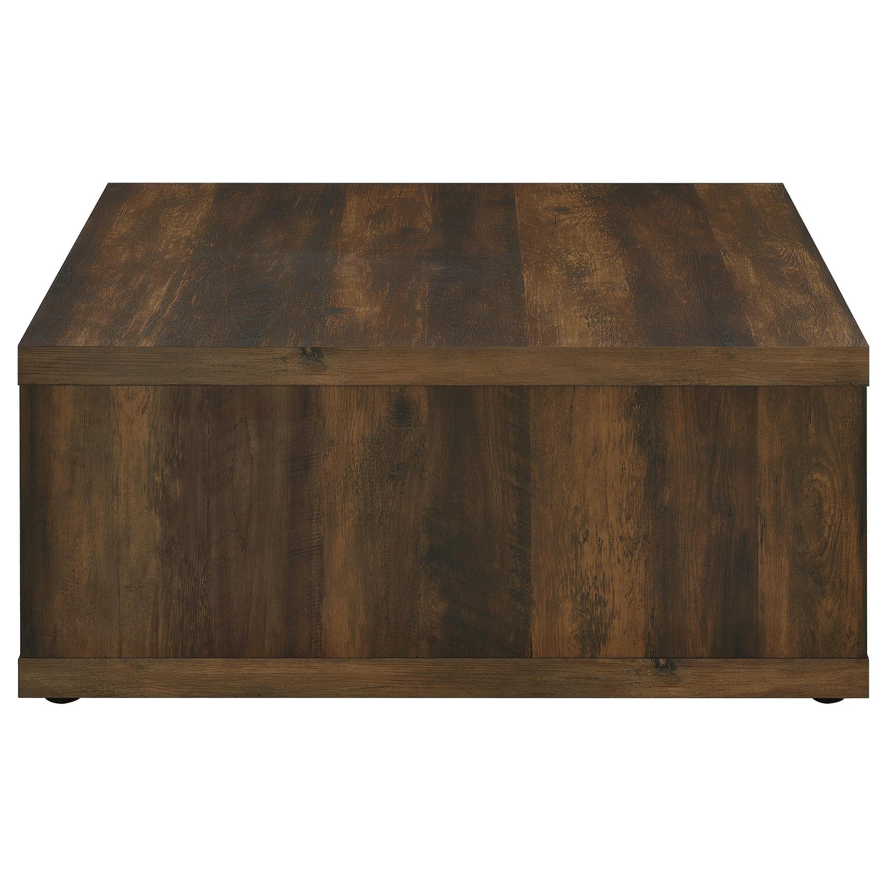 Frisco Square coffee table dark pine finish texture