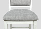 Detail of table surface texture on Fulton Chalk White Dining Table