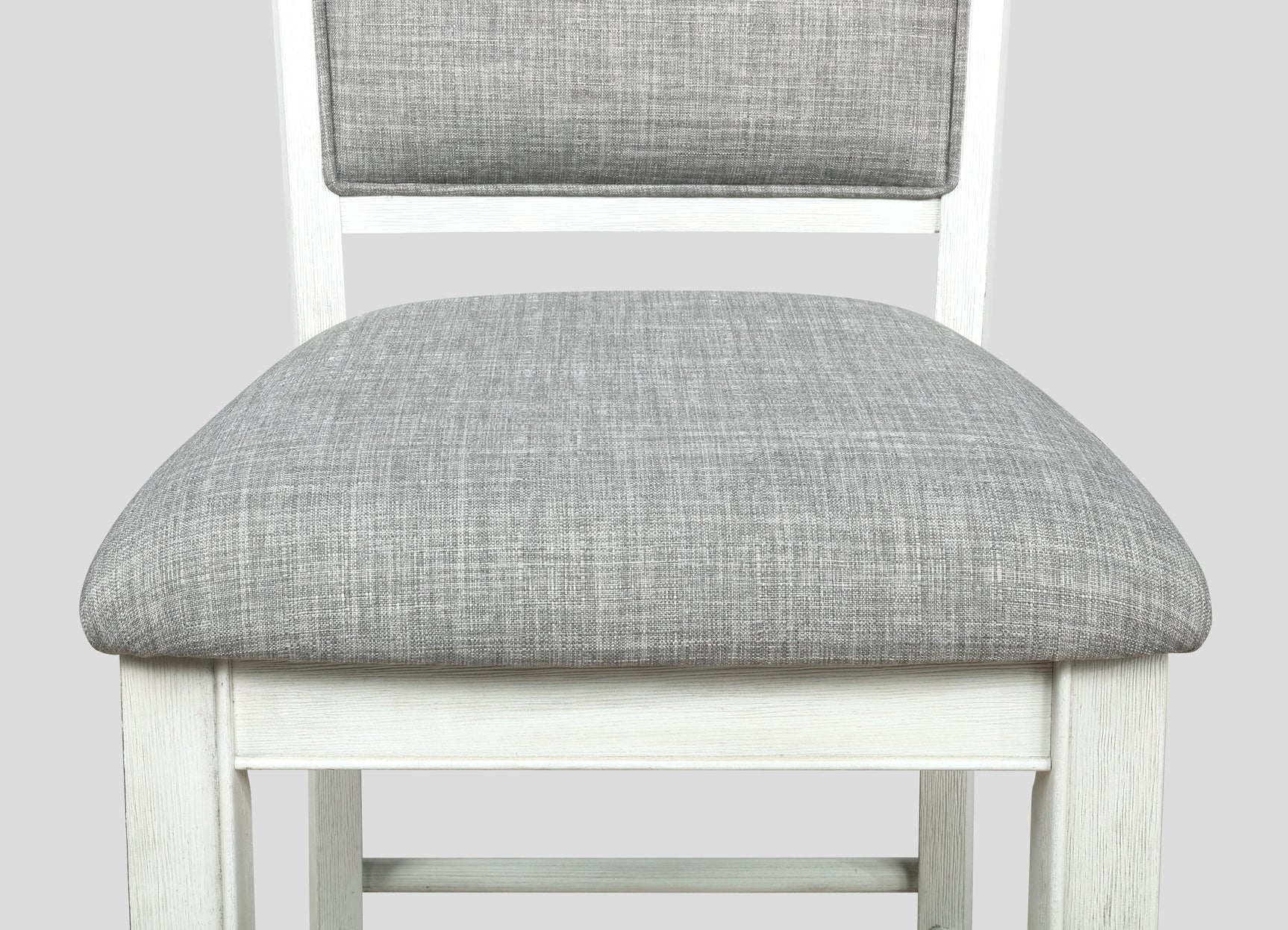 Detail of table surface texture on Fulton Chalk White Dining Table