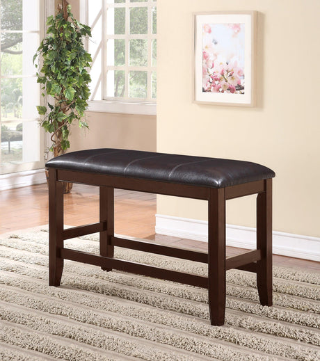 Close-up detail of Fulton Espresso dining set finish