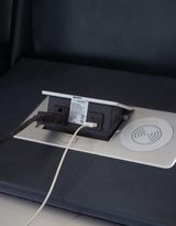 Sofa controls panel with one-touch power recline buttons