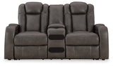 Side view showing reclining position and armrest