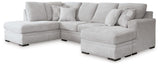 Gabyleigh Nickel Performance Fabric,Next-Gen Nuvella™ 2-Piece Sectional with Chaise view 2