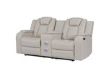 Side view of recliner showing power controls