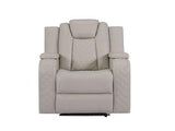Sofa drop-down table with power and USB outlets
