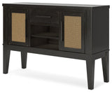 Top view of Galliden dining server with reversible wine rack open