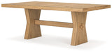 Galliden Dining Table close-up of rustic oak veneer