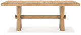 Galliden Dining Table trestle base detail