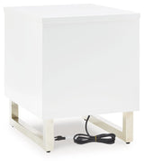 USB charging ports on Gardoni End Table