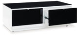 Gardoni coffee table drawers open showing storage