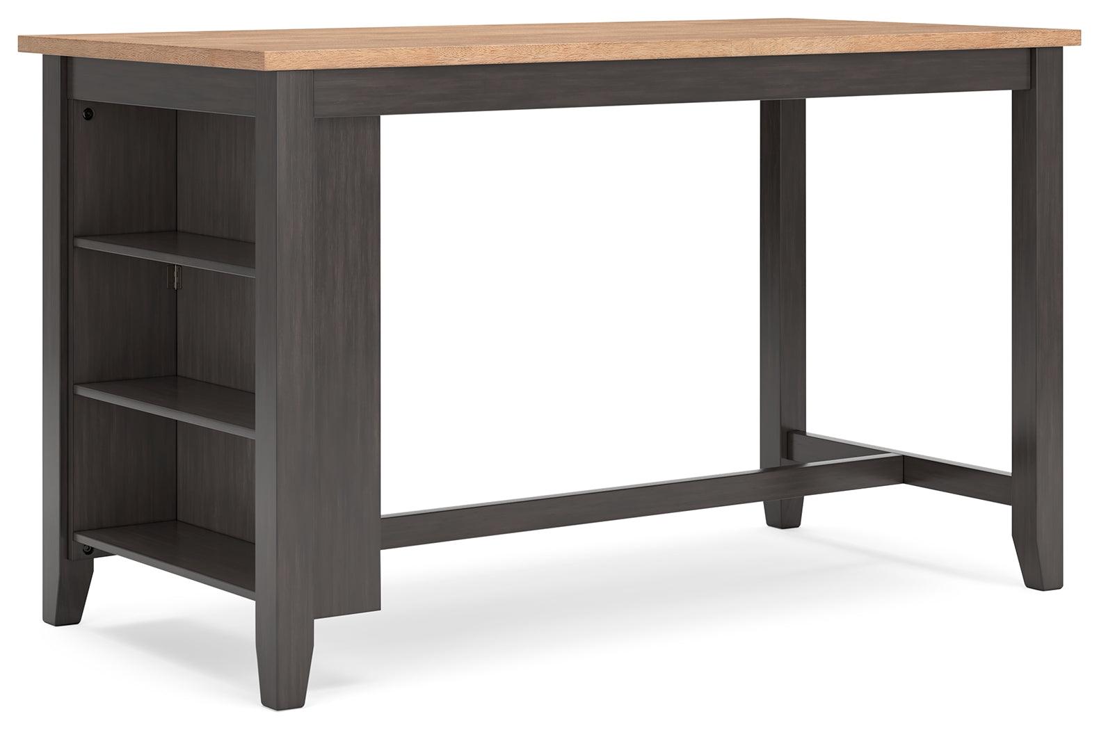 Gesthaven Dining Table natural mango wood and dark brown finish