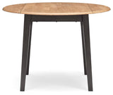 Gesthaven drop leaf table showing open leaves