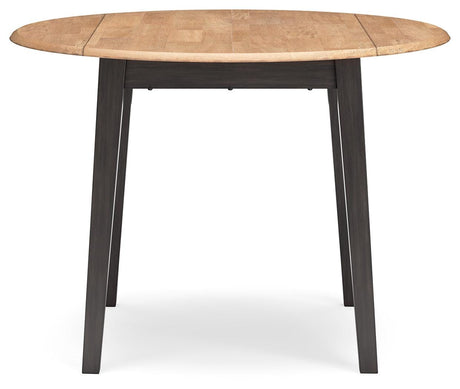 Gesthaven drop leaf table showing open leaves