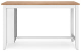 Rectangular dining table top with natural mango wood finish
