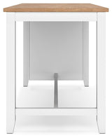 View showing assembly details of Gesthaven dining table
