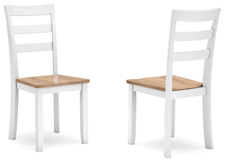 Gesthaven chair side view showing contoured seat