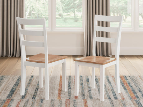 Light natural mango wood frame and white seat detail