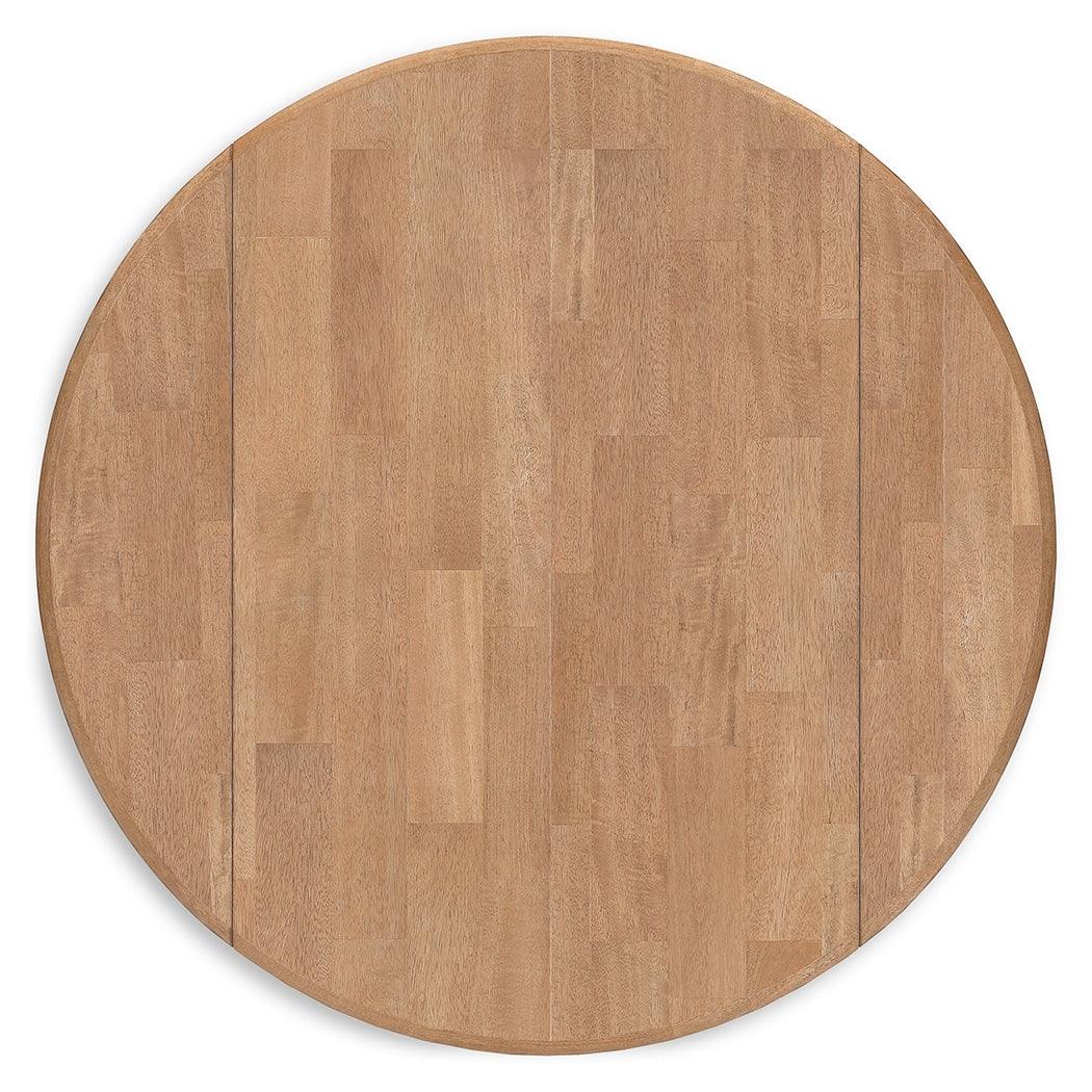 Gesthaven table shown with one leaf extended
