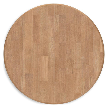 Gesthaven table shown with one leaf extended