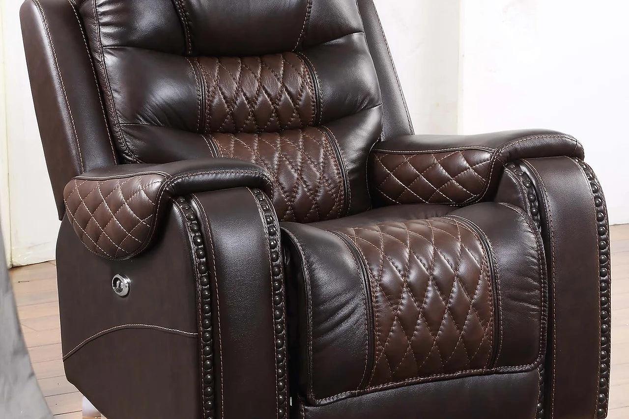 Glendale loveseat console with cupholders and USB charger