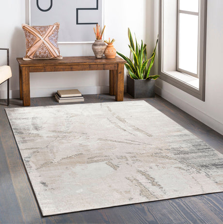 Glitz 710 Carbon area rug top view