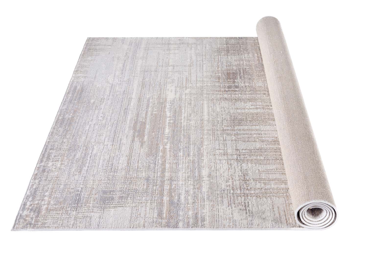 Side angle of Glitz 711 Carbon medium area rug
