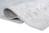 Glitz 712 Carbon rug angle view in room