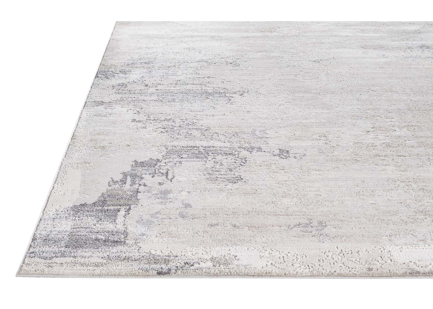 Glitz 715 Carbon area rug edge view