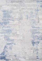 Glitz 715 Steel area rug 5x7 angled view