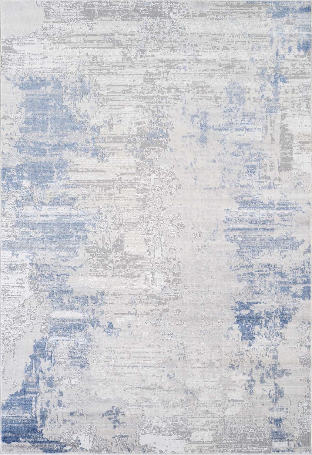 Glitz 715 Steel area rug 5x7 angled view
