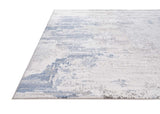 Glitz 715 Steel area rug 5x7 laid out in room