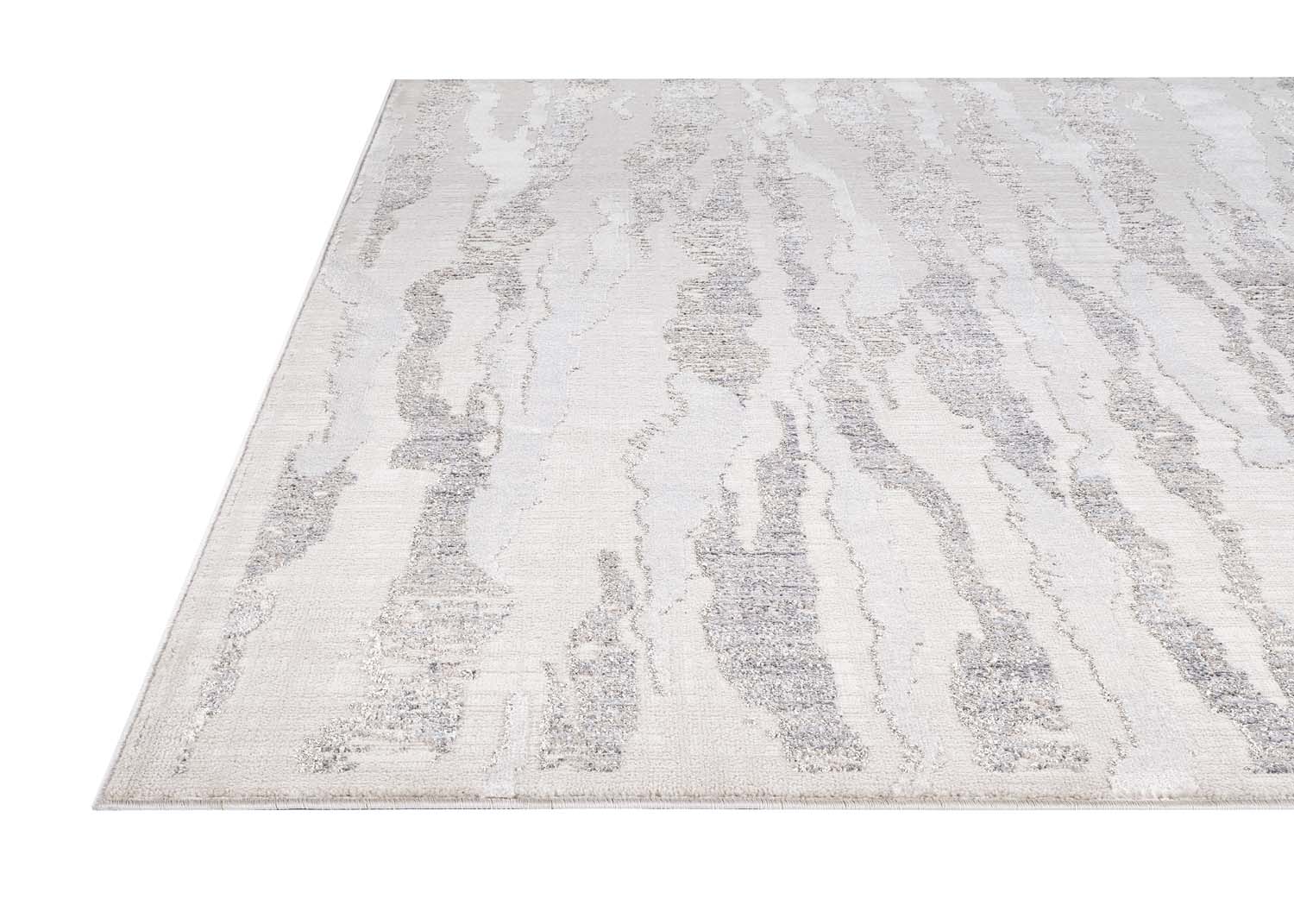 Glitz 716 Carbon area rug full view on floor