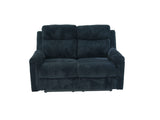 Grace Black Corduroy Reclining Sofa with Drop-Down Table, Loveseat, and Glider Recliner Set view 14