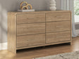 Gramburg Warm Natural Brown Dresser from Decor Furniture