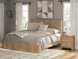 Gramburg Warm Natural Brown King Panel Bed from Decor Furniture