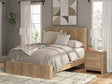 Gramburg Warm Natural Brown Queen Panel Platform Bed from Decor Furniture