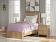 Gramburg Warm Natural Brown Twin Panel Bed from Decor Furniture