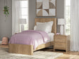 Gramburg Warm Natural Brown Twin Panel Platform Bed from Decor Furniture