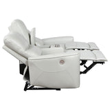 Greenfield loveseat seat and back cushions in ivory leatherette