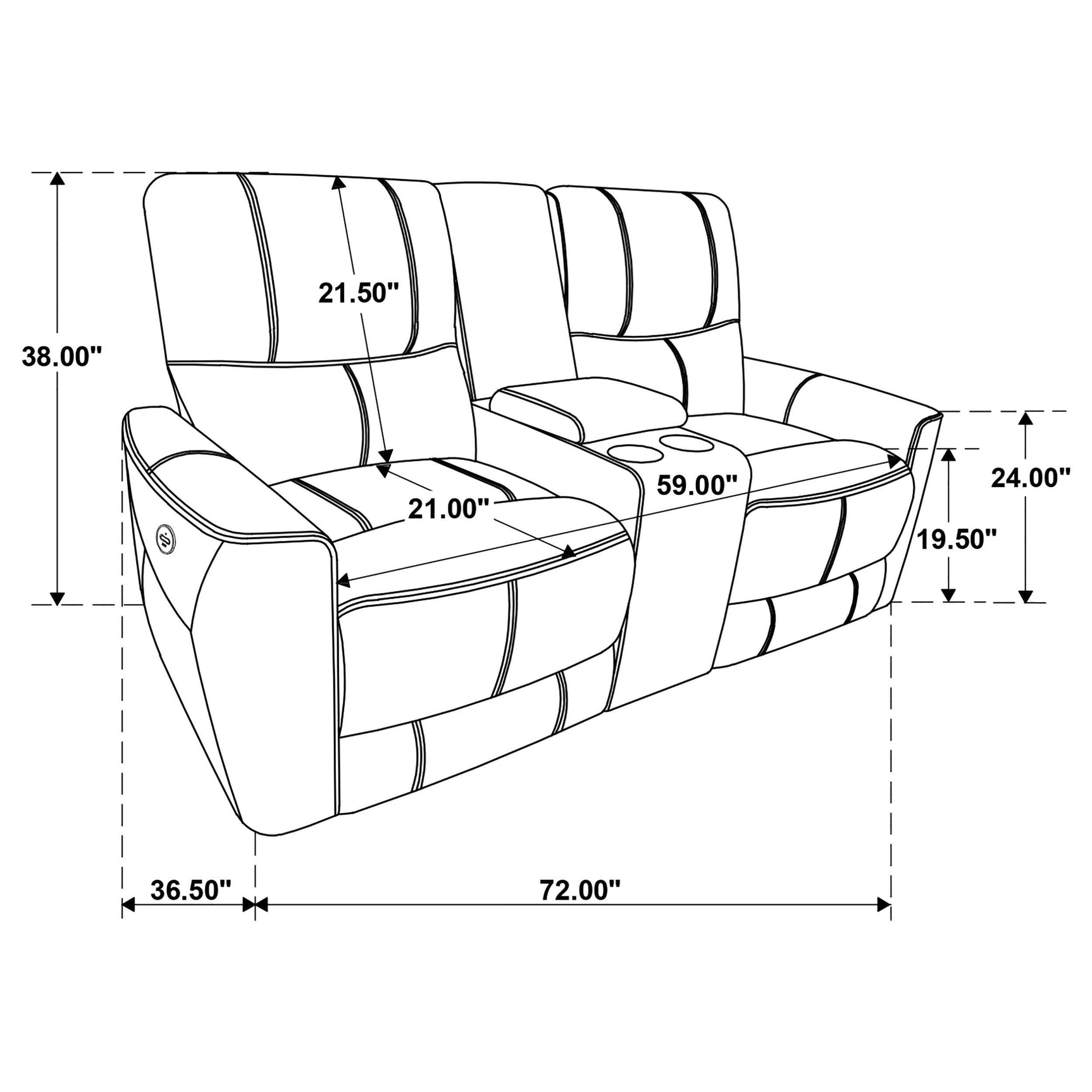 Greenfield 2-piece sofa and loveseat set showing full view