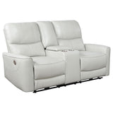 Greenfield loveseat reclining with cup holders visible