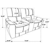 Greenfield 3-piece Power Reclining Sofa Set Saddle Brown 610264P-S3 - Ella Furniture