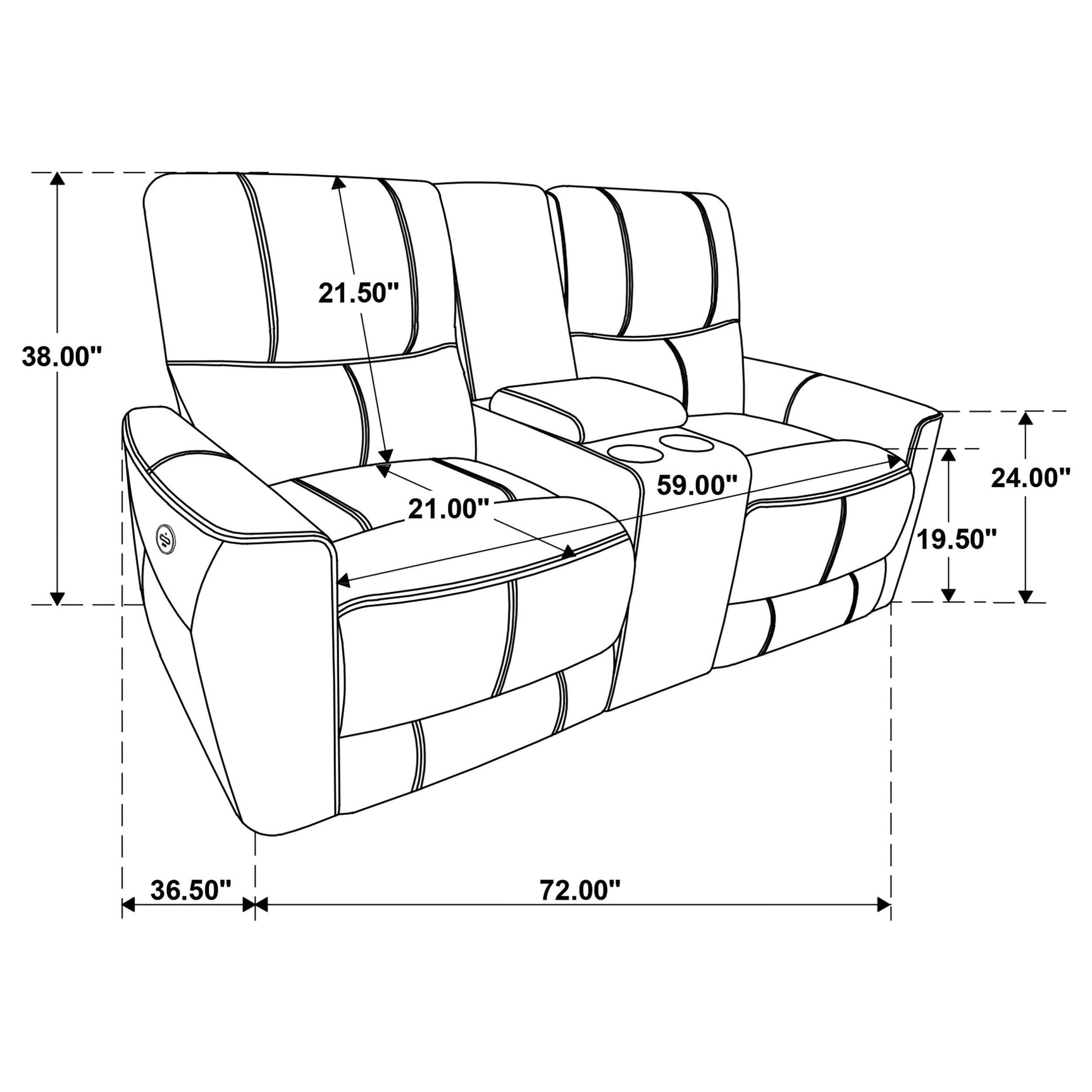 Greenfield 3-piece Power Reclining Sofa Set Saddle Brown 610264P-S3 - Ella Furniture