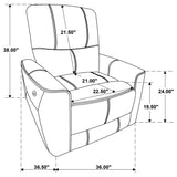 Greenfield 3-piece Power Reclining Sofa Set Saddle Brown 610264P-S3 - Ella Furniture