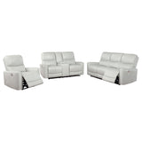 Greenfield power recliner with button control and USB ports