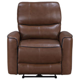 Control panel with USB port on power recliner arm