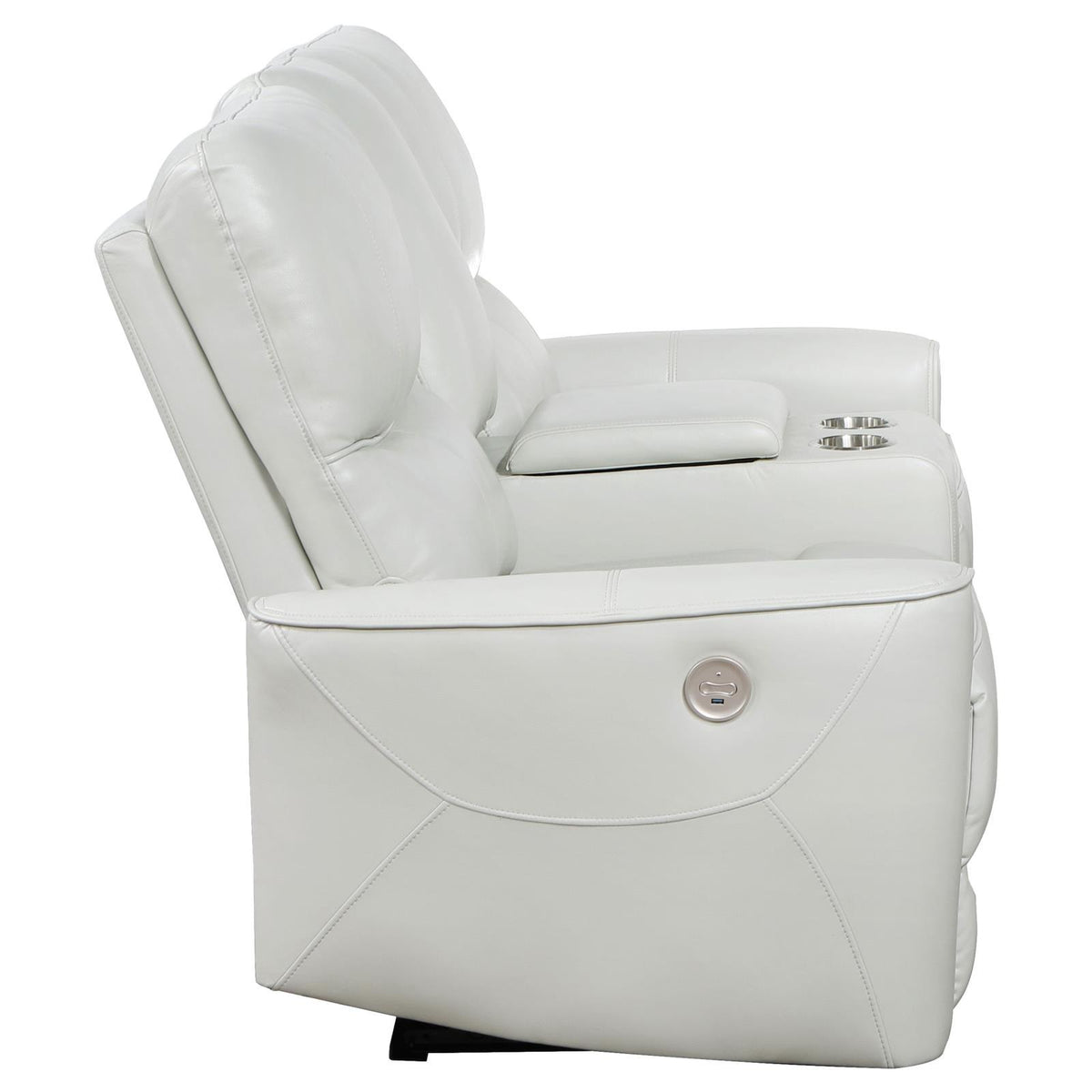 Greenfield Power Reclining Loveseat overall front angle