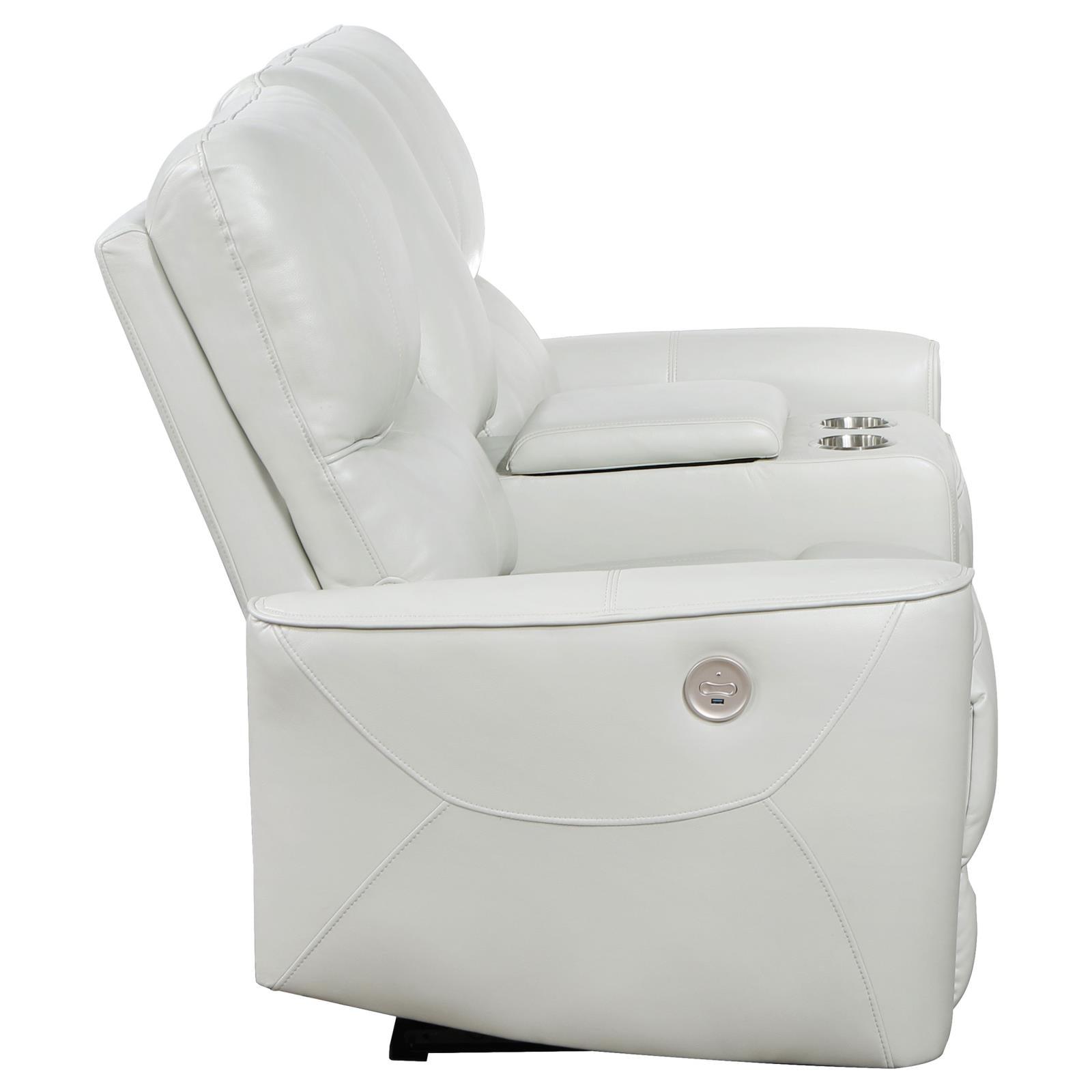 Greenfield Power Reclining Loveseat overall front angle