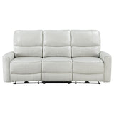 Close-up of Greenfield Ivory Sofa tufted cushions