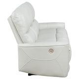 Greenfield Ivory Sofa reclining mechanism view